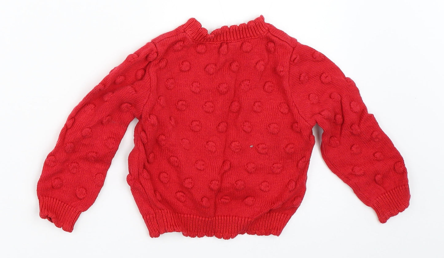 Nutmeg Baby Red   Pullover Jumper Size 12-18 Months  - christmas