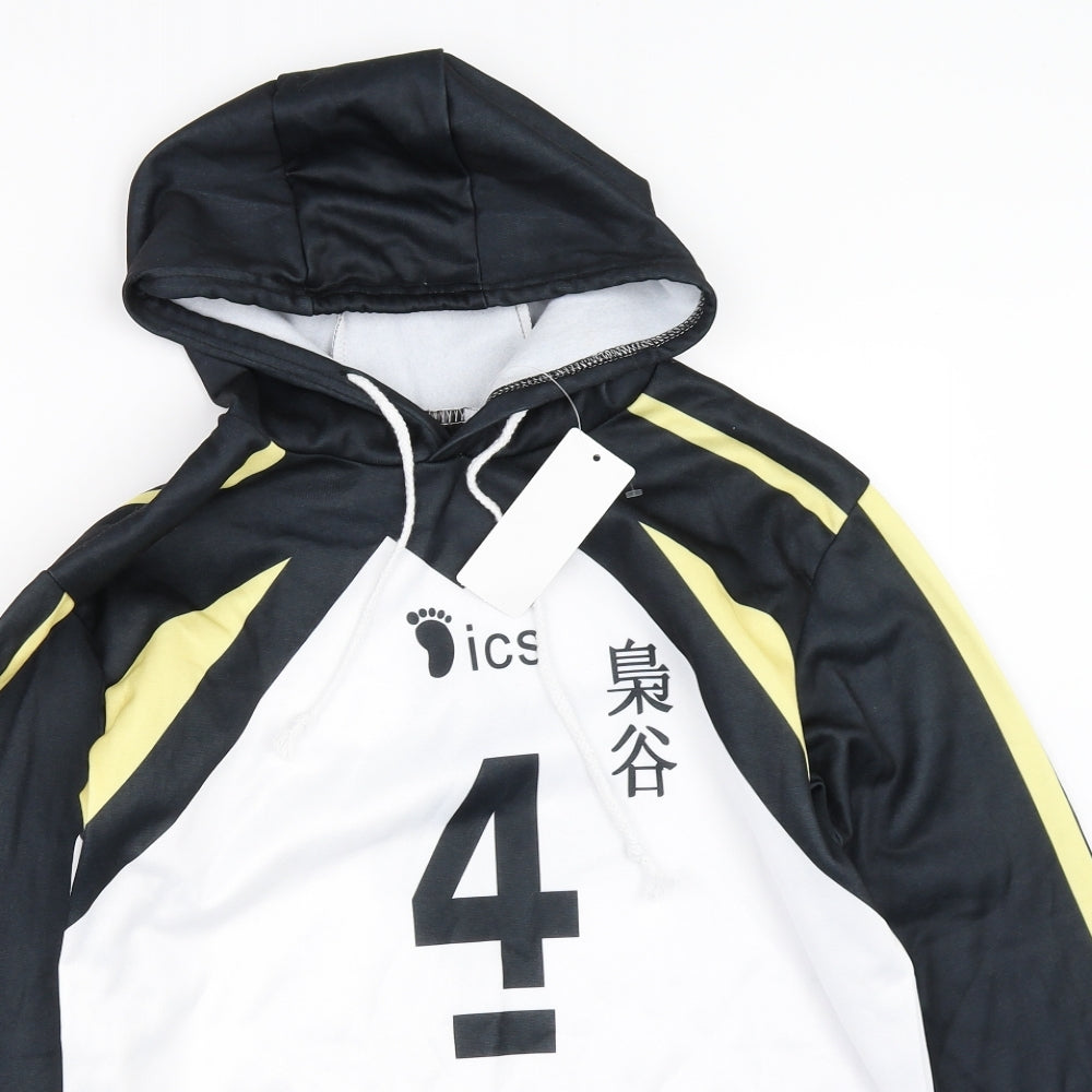Preworn Mens Black   Pullover Hoodie Size M