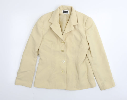 IMAGES Womens Beige   Jacket Blazer Size 12