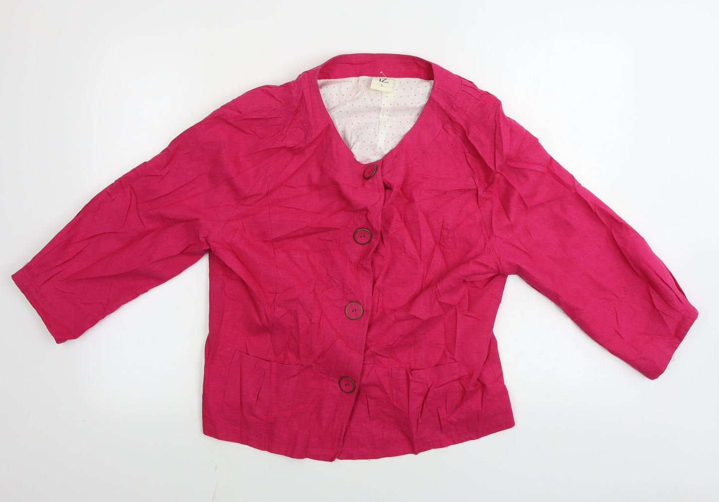 iz Womens Pink   Jacket Coat Size L