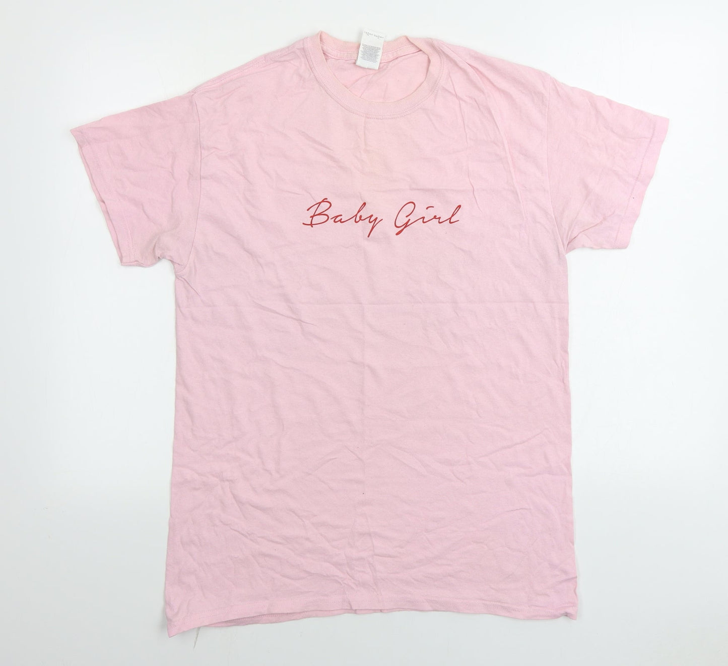 Gildan  Womens Pink   Basic T-Shirt Size M