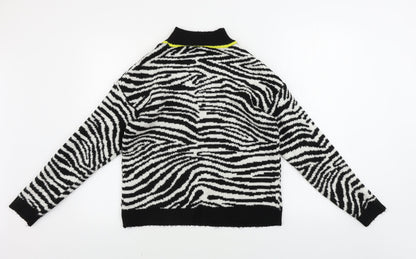 Primark Womens White Animal Print  Pullover Jumper Size XS