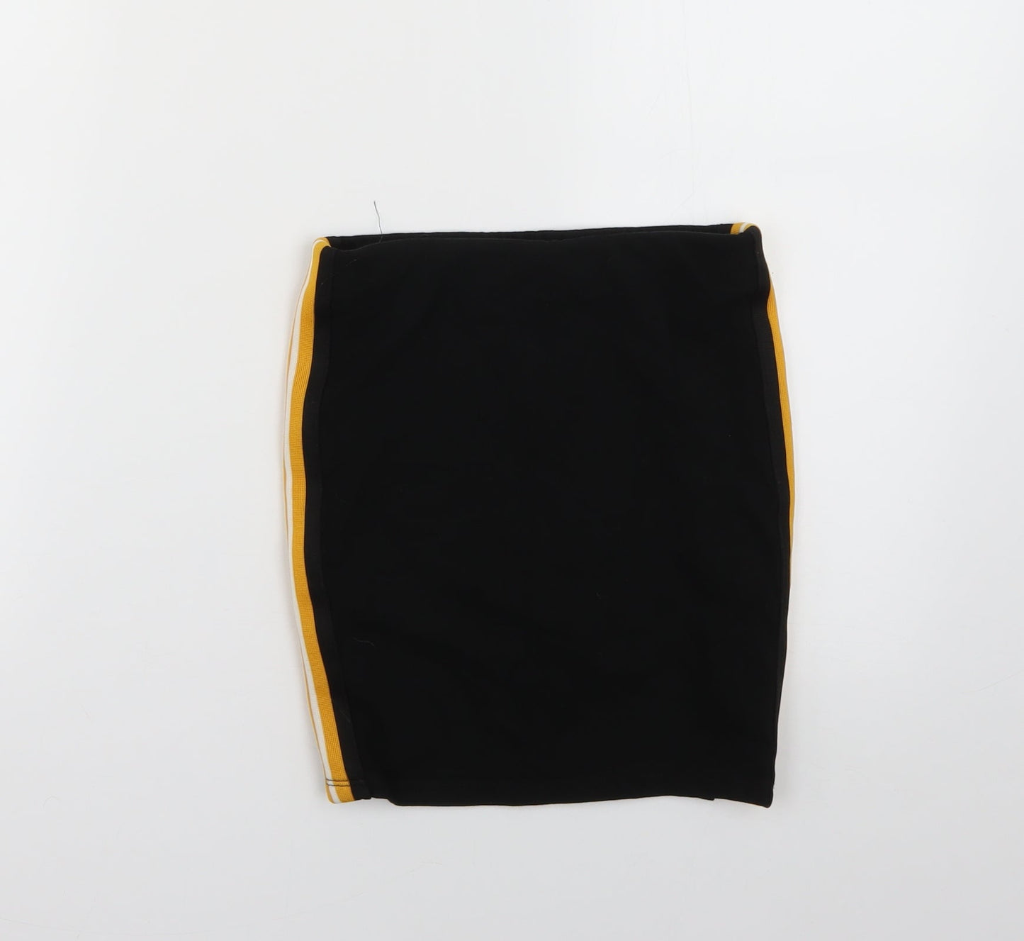 New Look Girls Black Striped  Mini Skirt Size 9 Years
