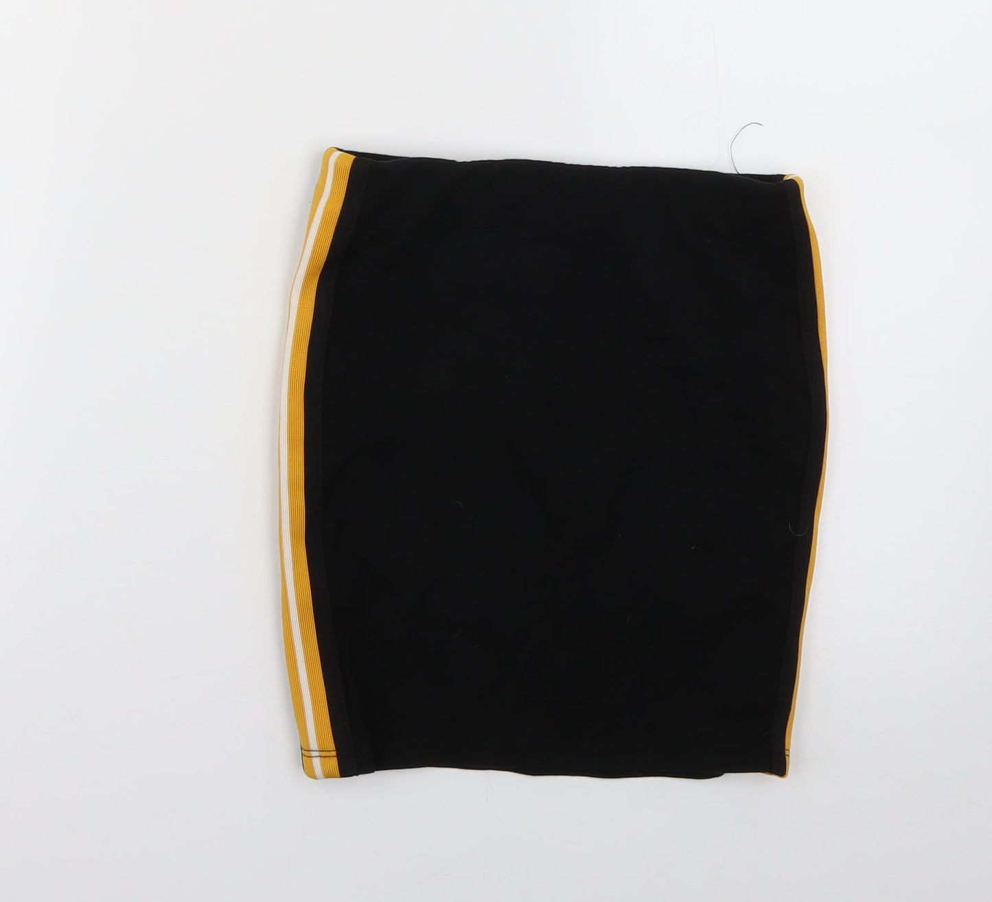 New Look Girls Black Striped  Mini Skirt Size 9 Years