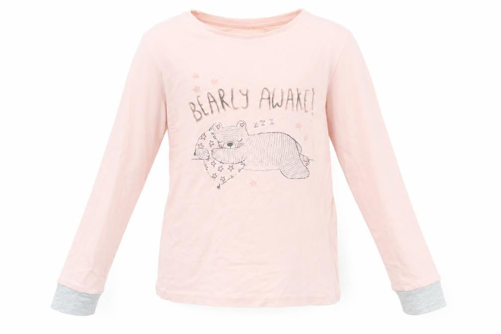George Girls Pink Geometric  Basic T-Shirt Size 9-10 Years
