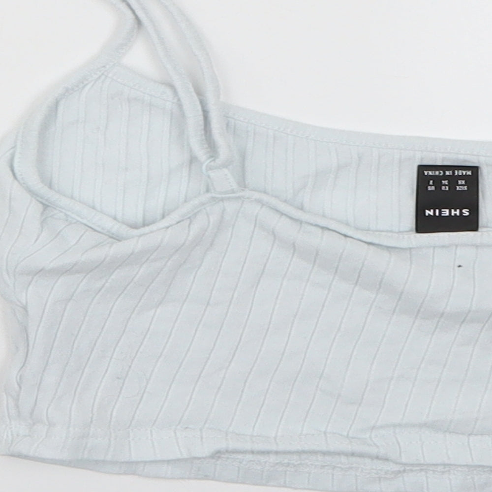 SheIn Womens Blue   Basic T-Shirt Size XS