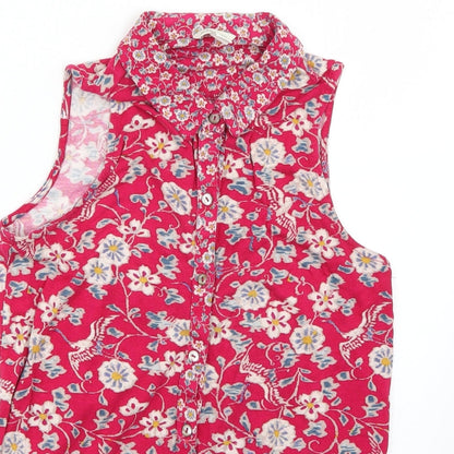 Monsoon Womens Multicoloured Floral  Basic Blouse Size 8