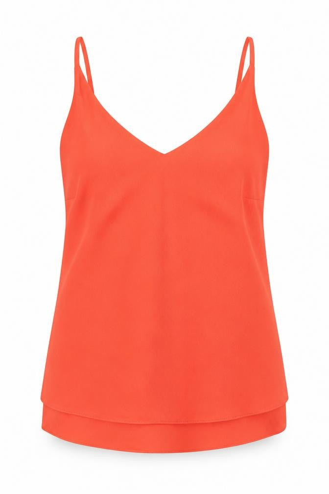 George Womens Orange   Basic Blouse Size 8