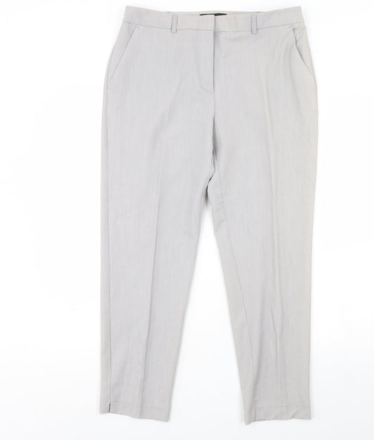 Dorothy Perkins Womens Grey   Trousers  Size 10 L30 in