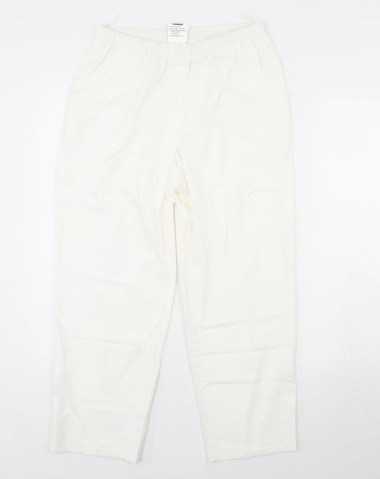 Preworn Womens Ivory   Trousers  Size 16 L29 in