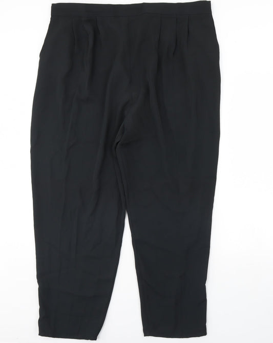 Preworn Womens Black   Trousers  Size 28 L31 in