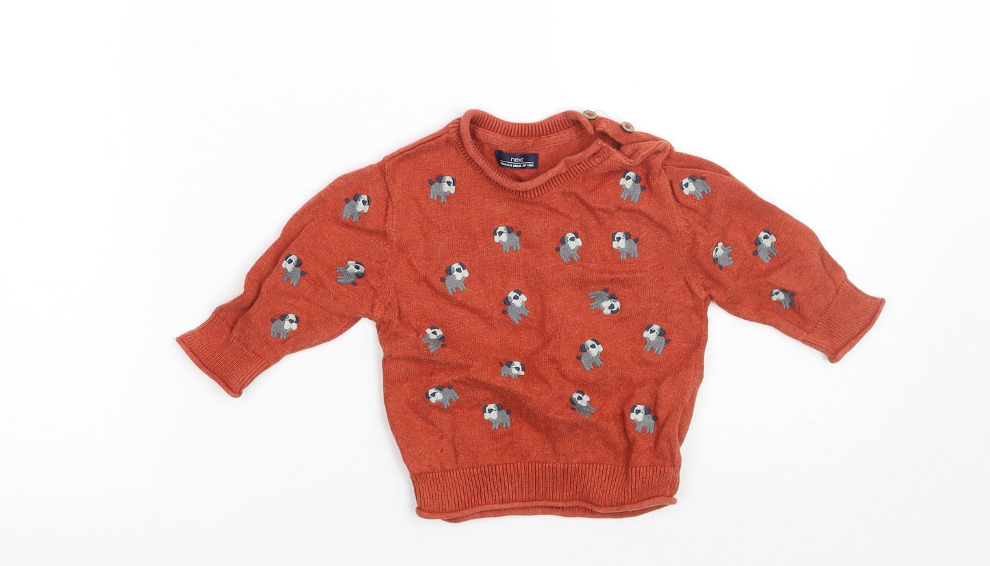 NEXT Baby Brown   Pullover Jumper Size 3-6 Months