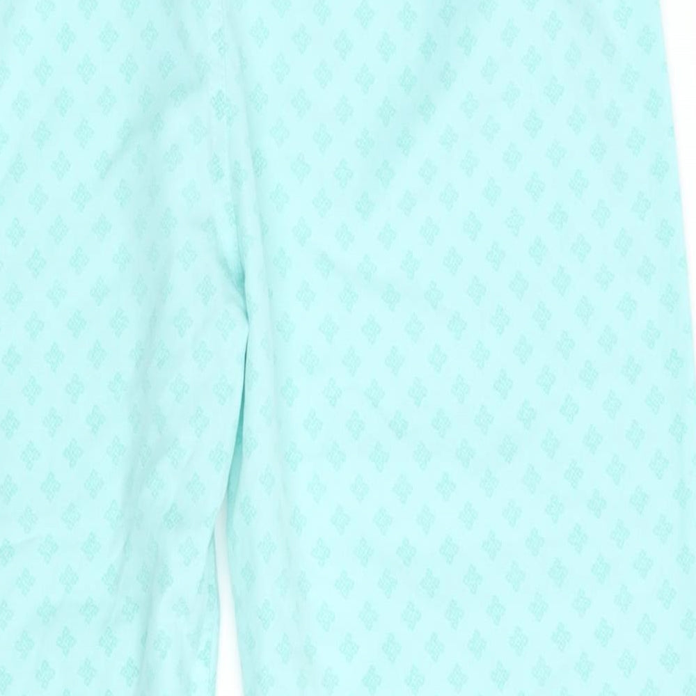 Preworn Womens Green Geometric  Sweatpants Trousers Size 32 L26 in