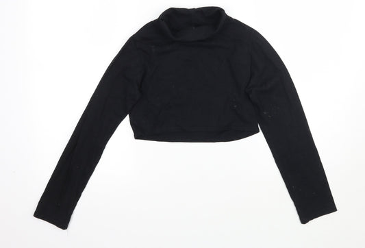 Missguided Womens Black   Cropped T-Shirt Size M