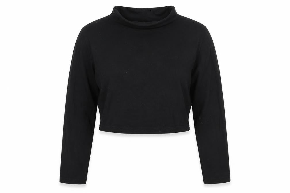 Missguided Womens Black   Cropped T-Shirt Size M