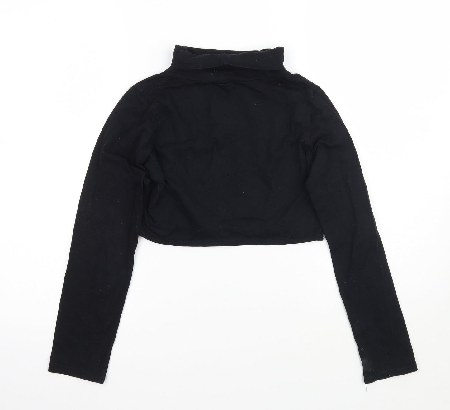 Missguided Womens Black   Cropped T-Shirt Size M