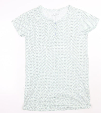 Primark Womens Green Geometric  A-Line  Size 8