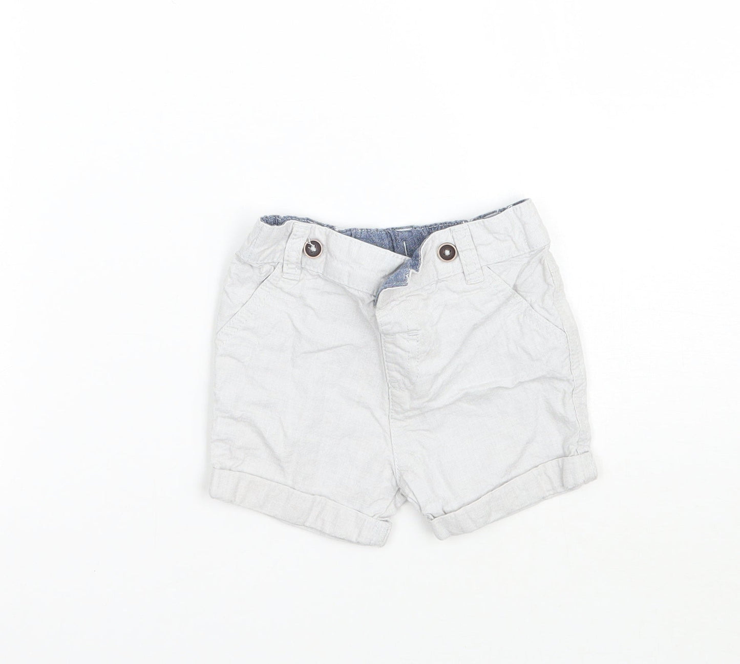 F&F Baby Grey   Cropped Trousers Size 3-6 Months