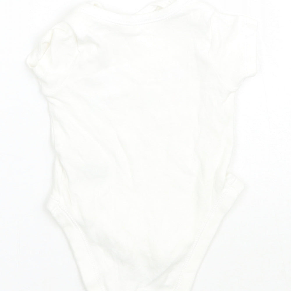 Nutmeg Girls White   Babygrow One-Piece Size Newborn