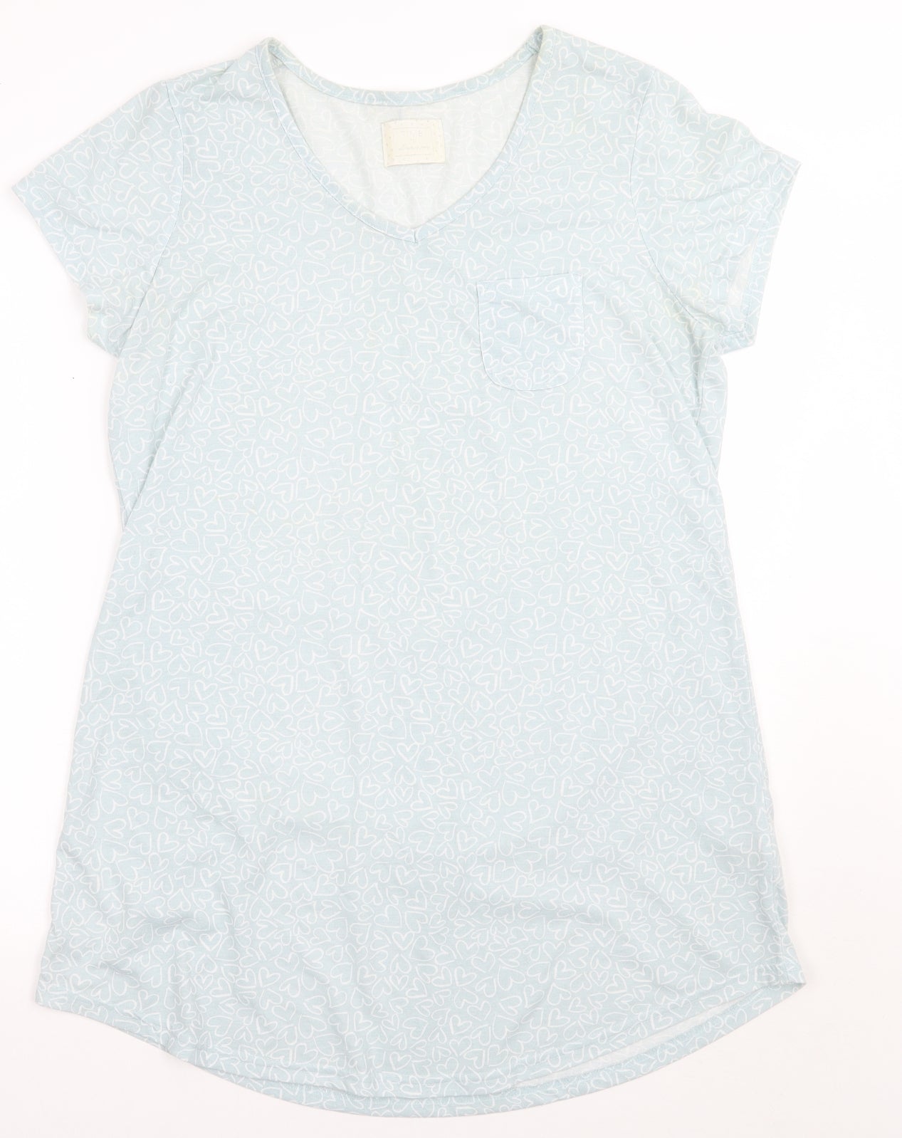 Matalan Womens Blue Geometric  A-Line  Size M