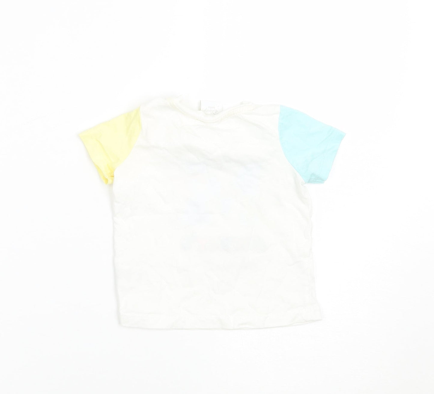 Disney Baby White   Basic T-Shirt Size 6-9 Months  - Mickey and Friends