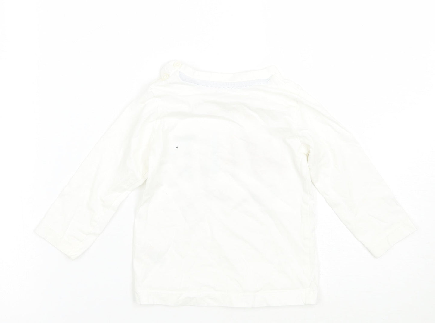 Matalan Girls White   Basic T-Shirt Size 9-12 Months