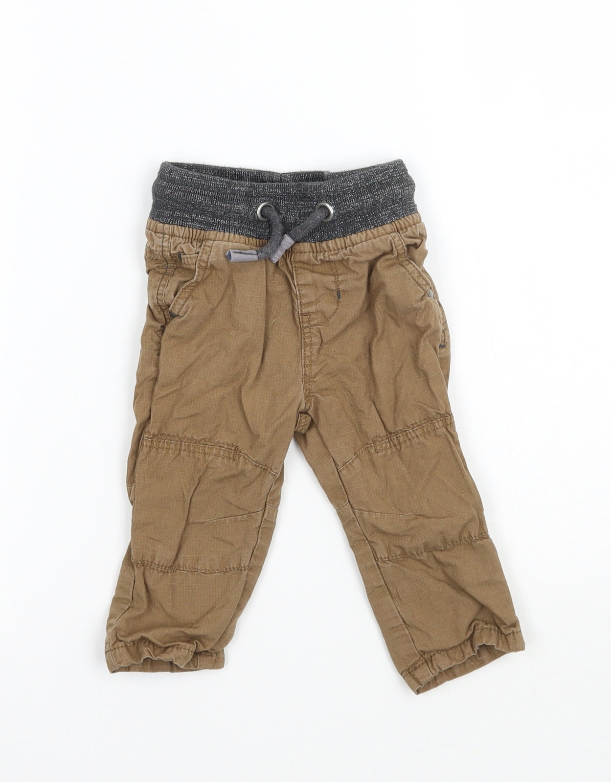 Matalan Boys Brown   Cargo Trousers Size 3-6 Months