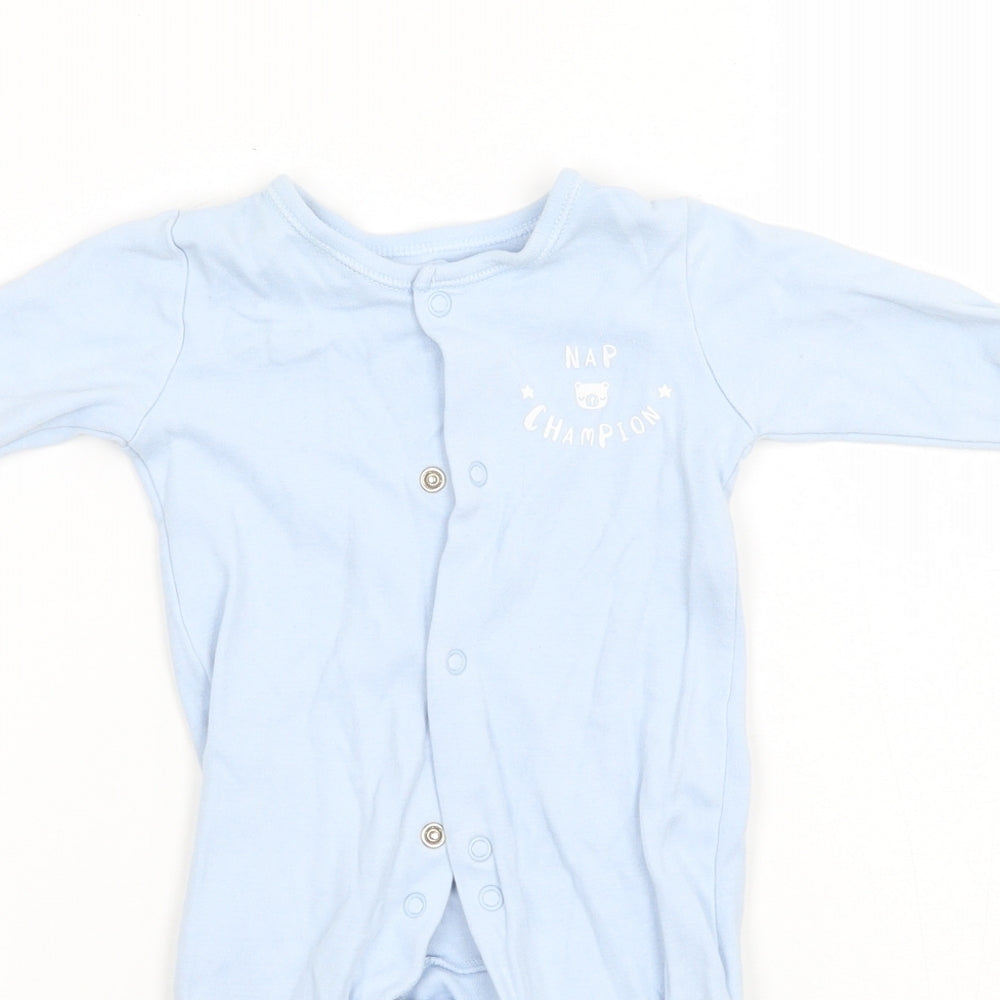 George Baby Blue   Babygrow One-Piece Size 0-3 Months
