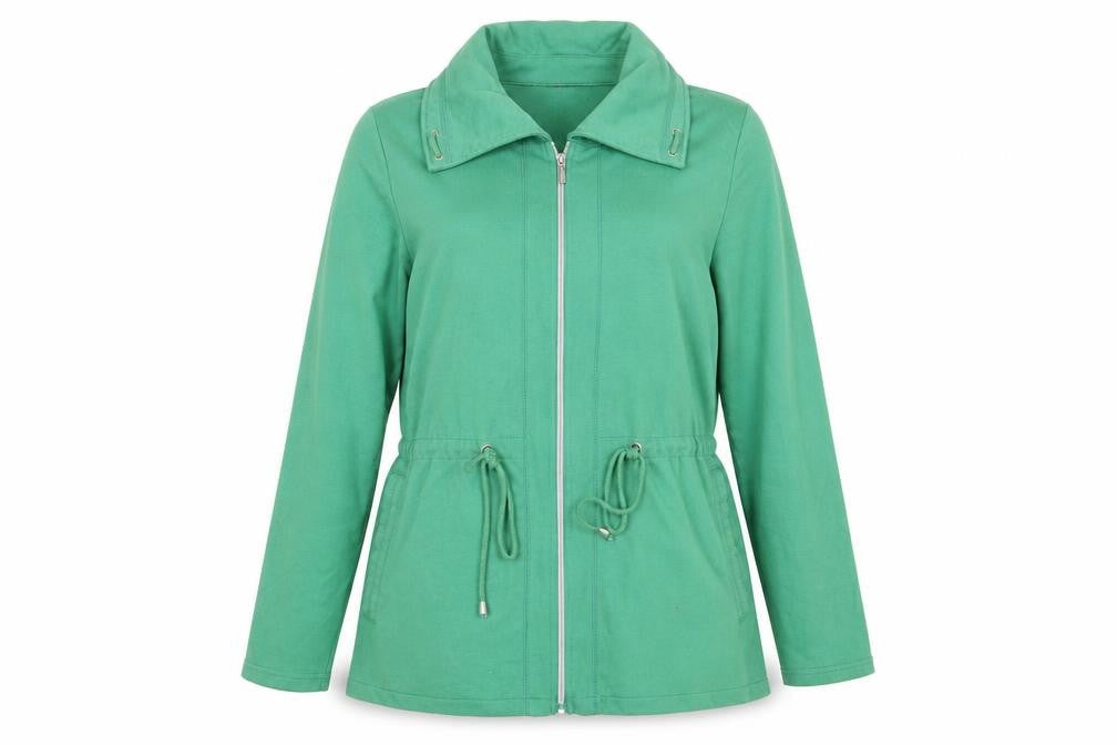 Bonmarché Womens Green Jacket Coat Size XL - Drawstring waist