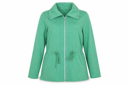 Bonmarché Womens Green Jacket Coat Size XL - Drawstring waist