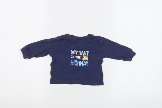 George Baby Blue   Basic T-Shirt Size 0-3 Months