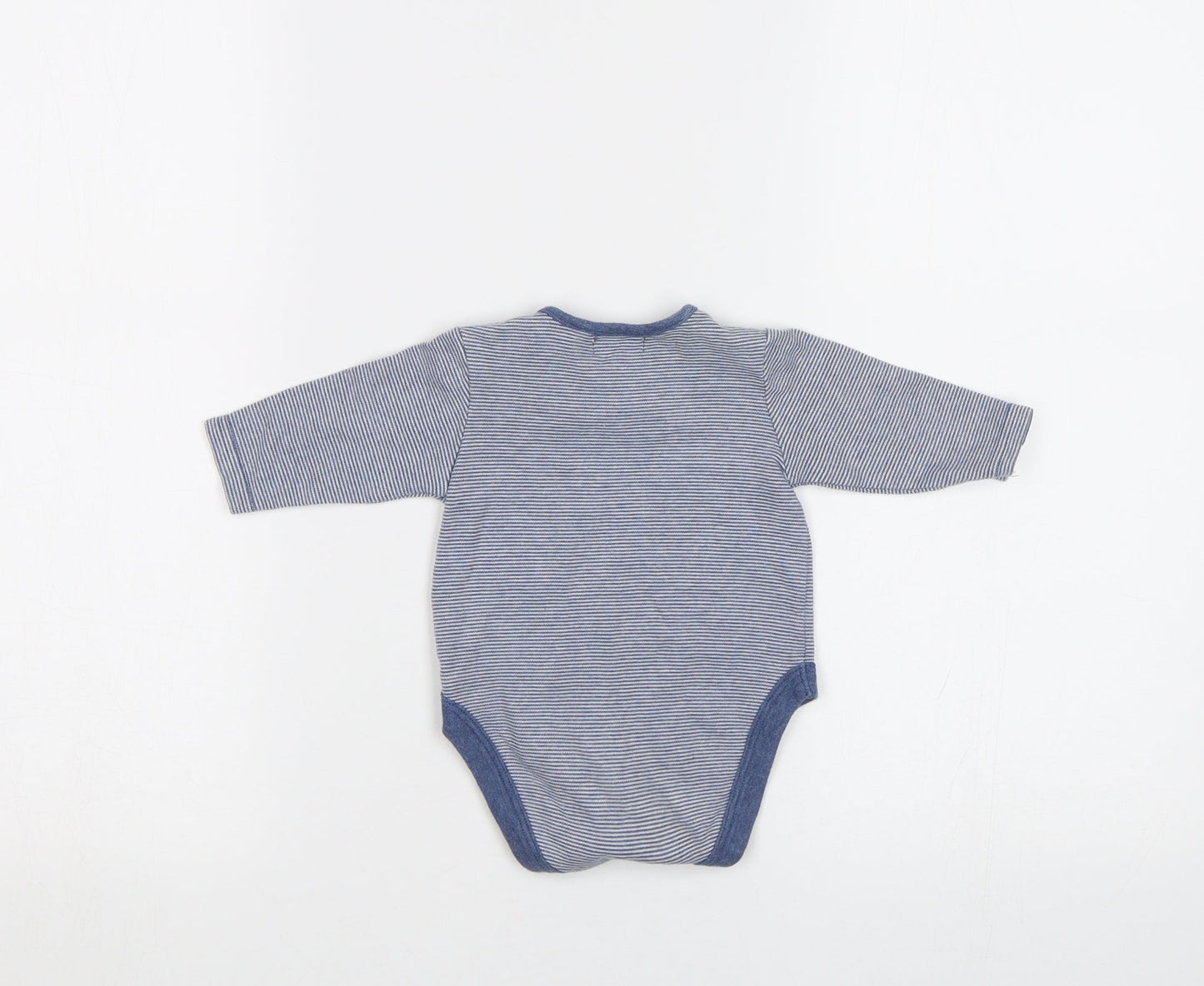 NEXT Baby Blue Striped  Romper One-Piece Size 0-3 Months