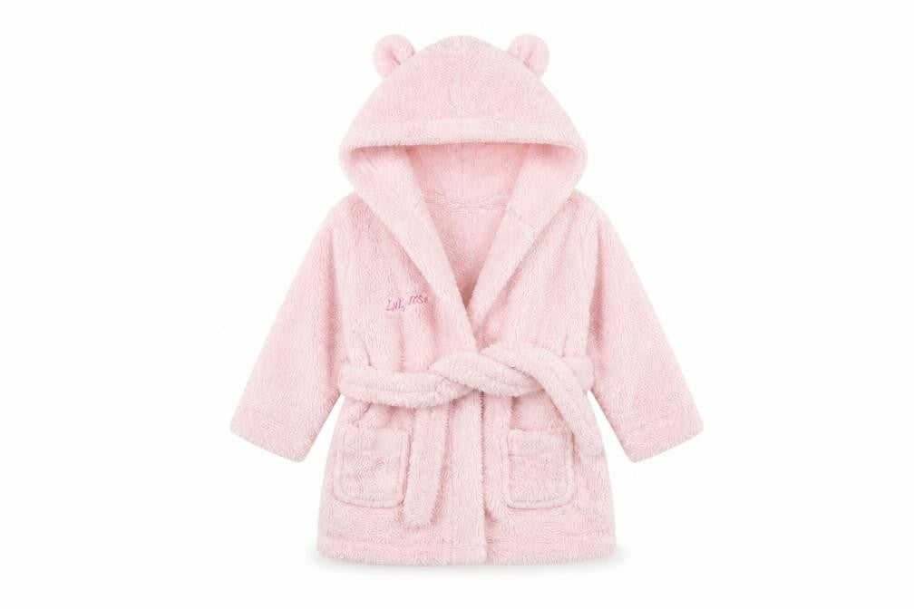 studio baby Baby Pink Solid  Babydoll Robe Size 6-9 Months