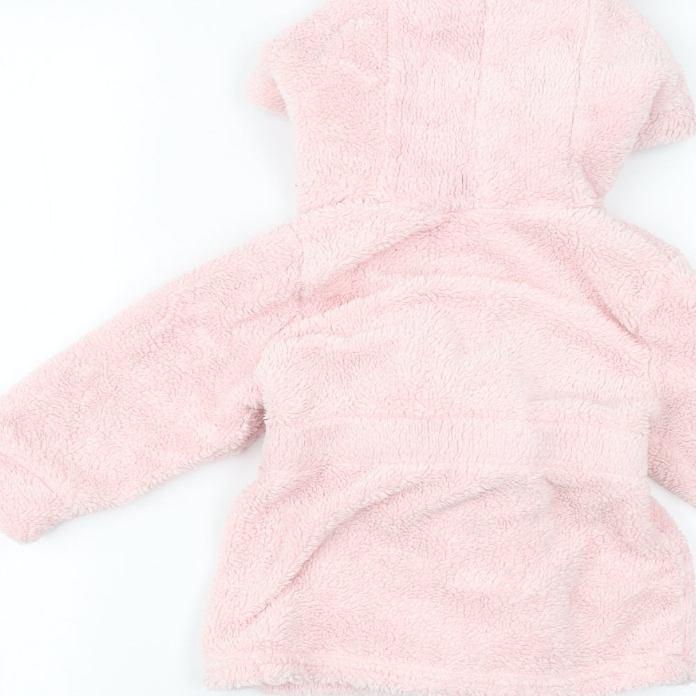 studio baby Baby Pink Solid  Babydoll Robe Size 6-9 Months