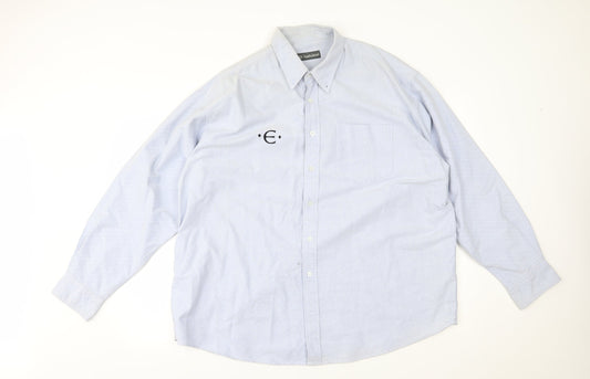 Hawkshead Mens Blue    Button-Up Size XL