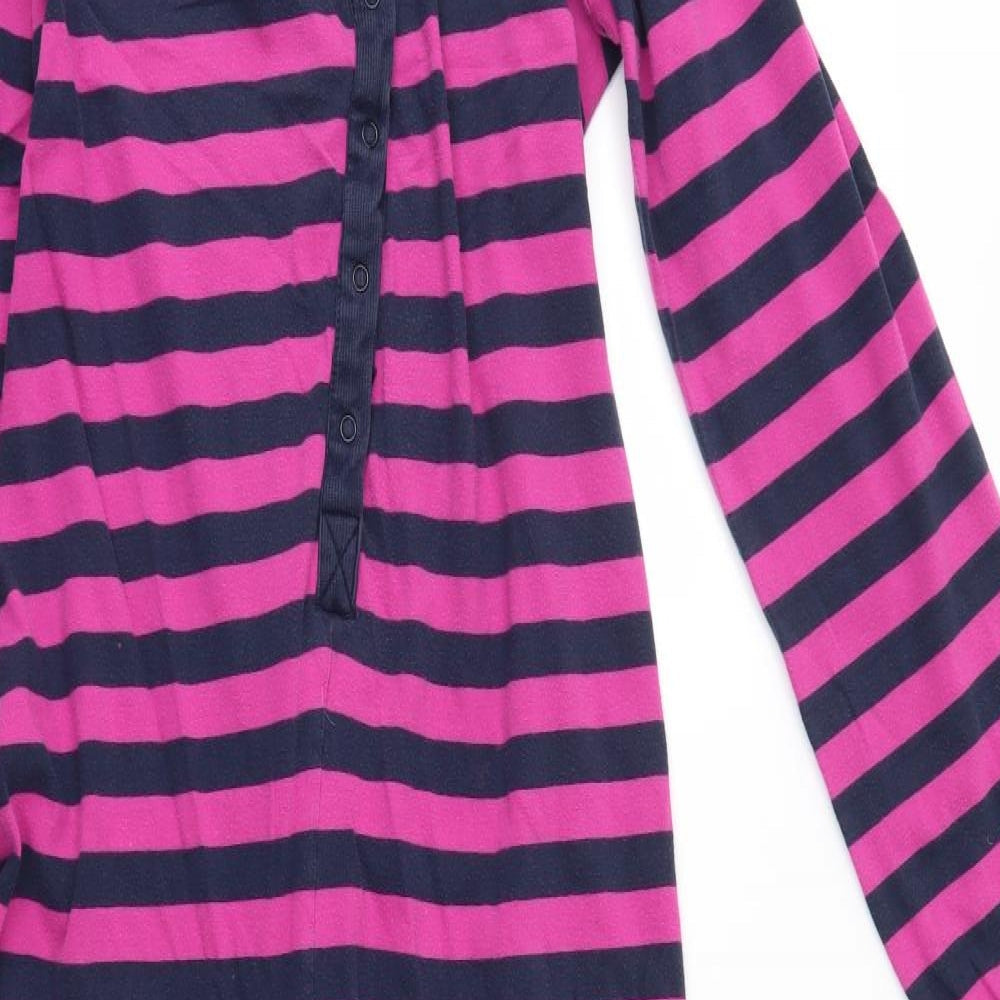 Debenhams Womens Pink Striped   One Piece Size 12