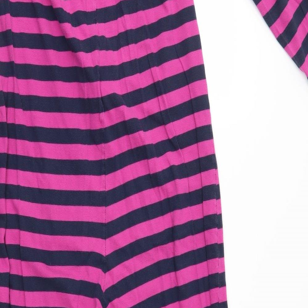 Debenhams Womens Pink Striped   One Piece Size 12