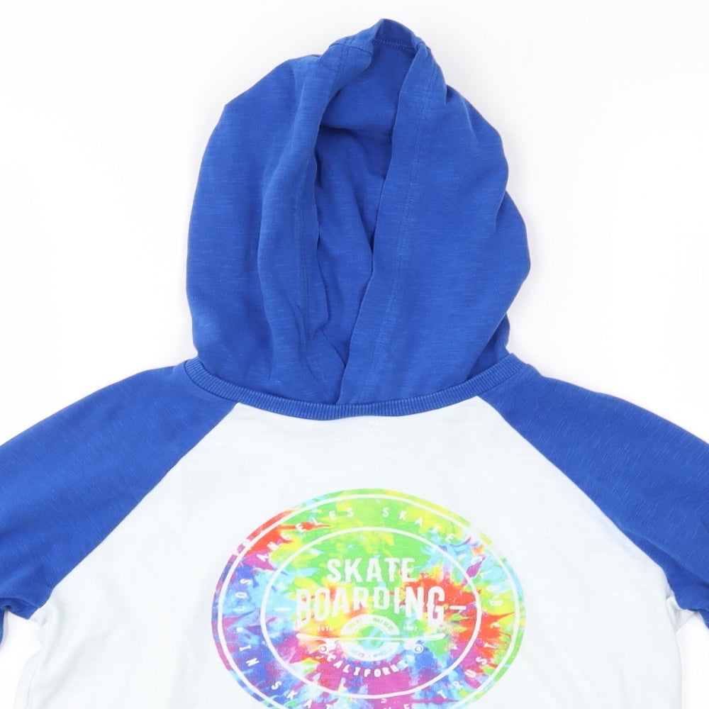 NEXT Boys Blue   Pullover Hoodie Size 9 Years  - skateboarding