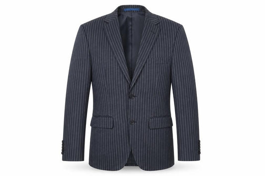 Marks & Spencer Mens Blue Striped  Jacket Blazer Size 36