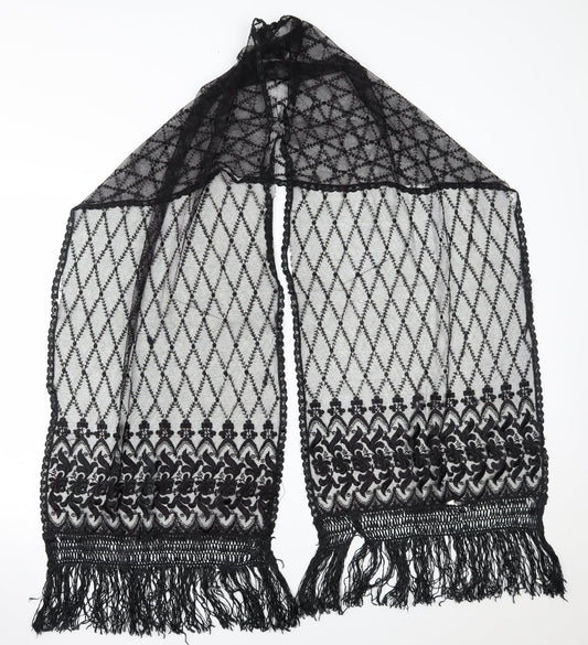 Preworn Womens Black    Scarf