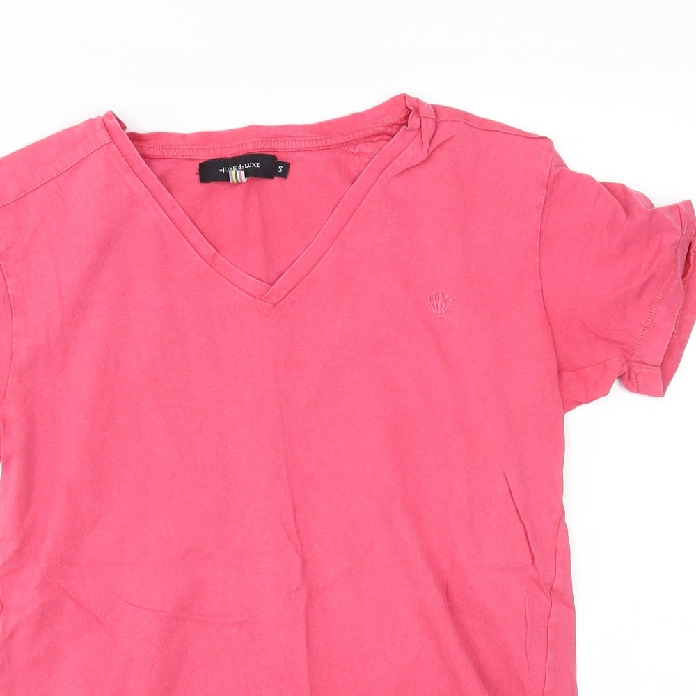 JUNK de LUXE Womens Pink   Basic T-Shirt Size S