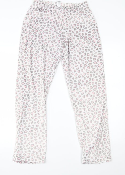 George Womens Pink Animal Print   Lounge Pants Size 8