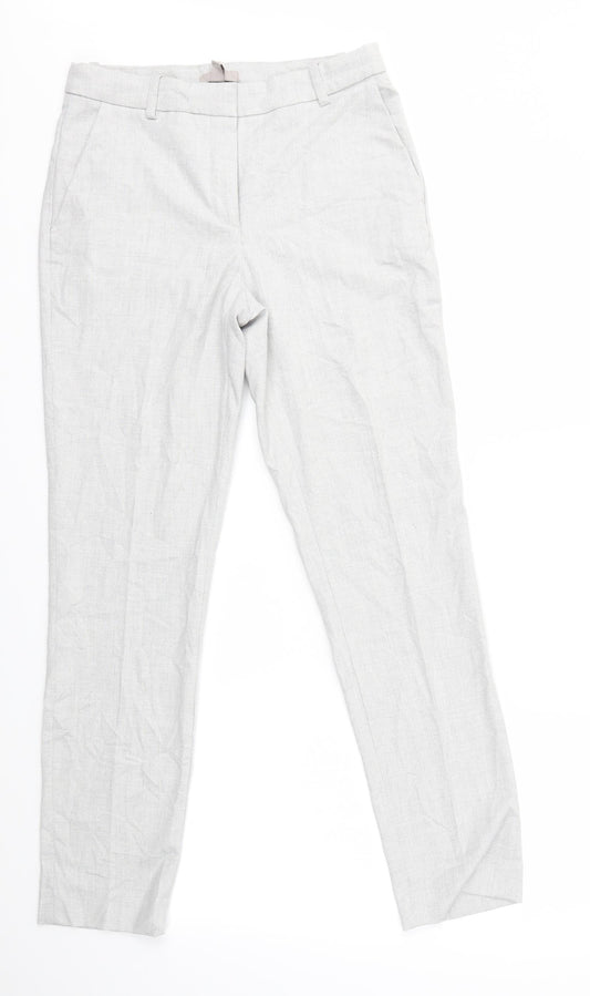 H&M Womens Grey   Trousers  Size 8 L30 in