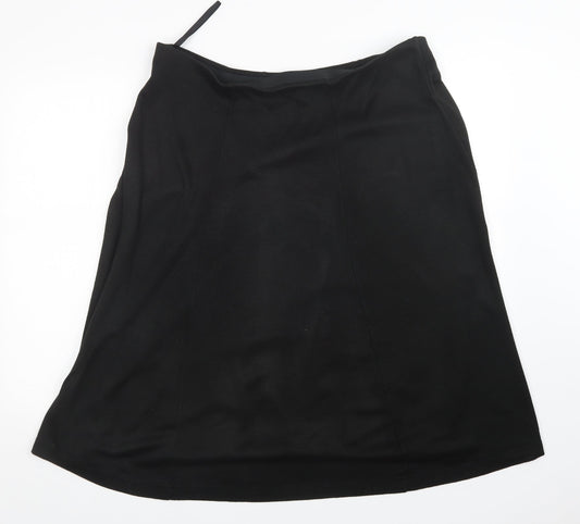 Plus Womens Black   A-Line Skirt Size 38 in