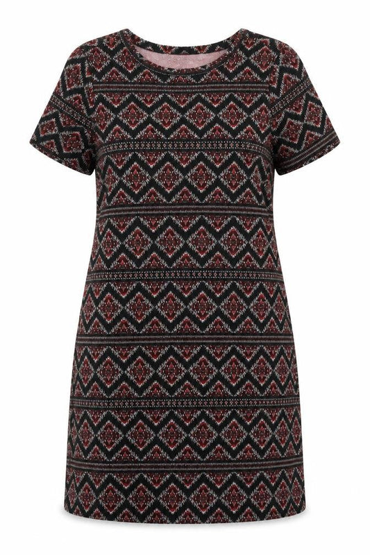 New Look Womens Multicoloured Argyle/Diamond  Sheath  Size 10