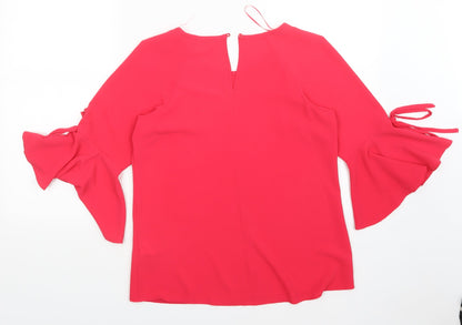 Peacocks Womens Pink   Basic Blouse Size 8