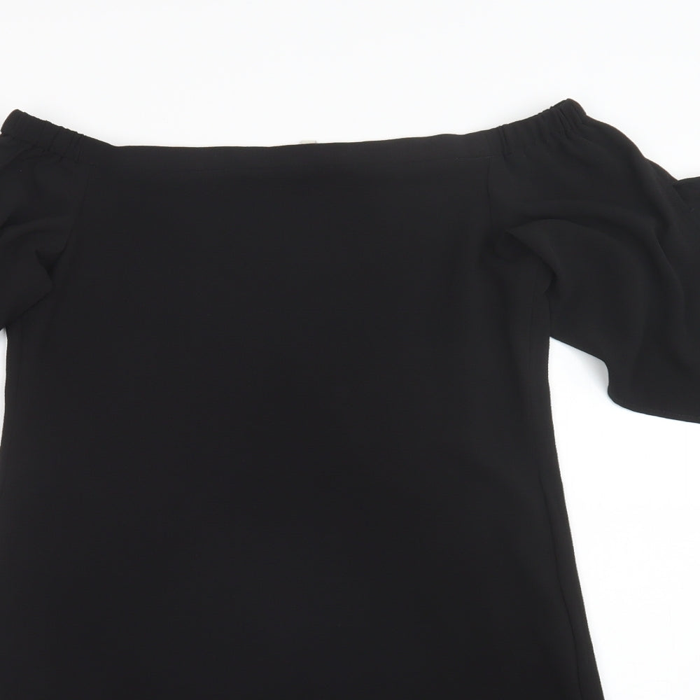 Peacocks Womens Black   Basic Blouse Size 8