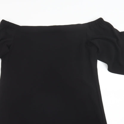 Peacocks Womens Black   Basic Blouse Size 8