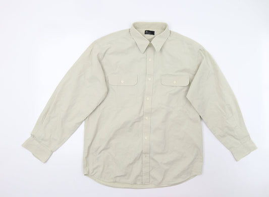BHS Mens Beige    Button-Up Size L