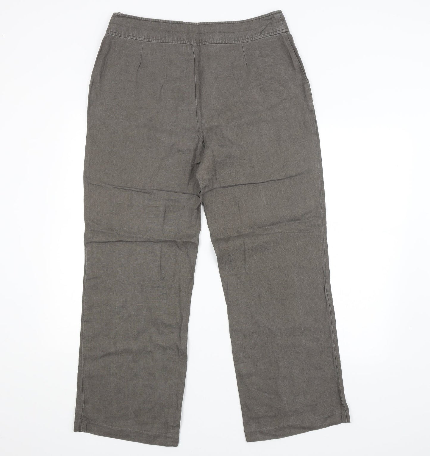 Prima Q Womens Grey   Trousers  Size 14 L28 in